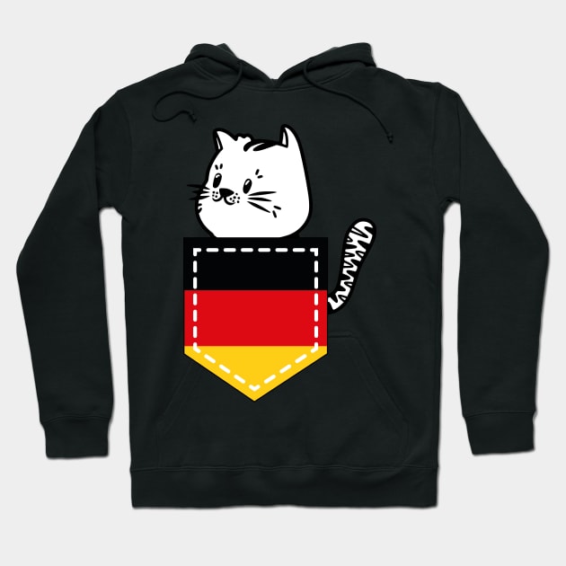 Patriotic Pocket Pussy - Cat Lover -  German Patriot Hoodie by PosterpartyCo